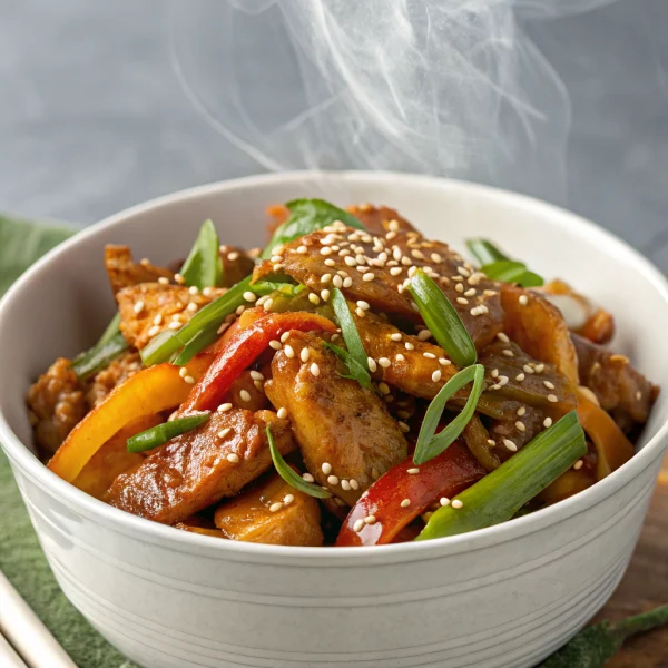 Pork with Black Bean Sauce